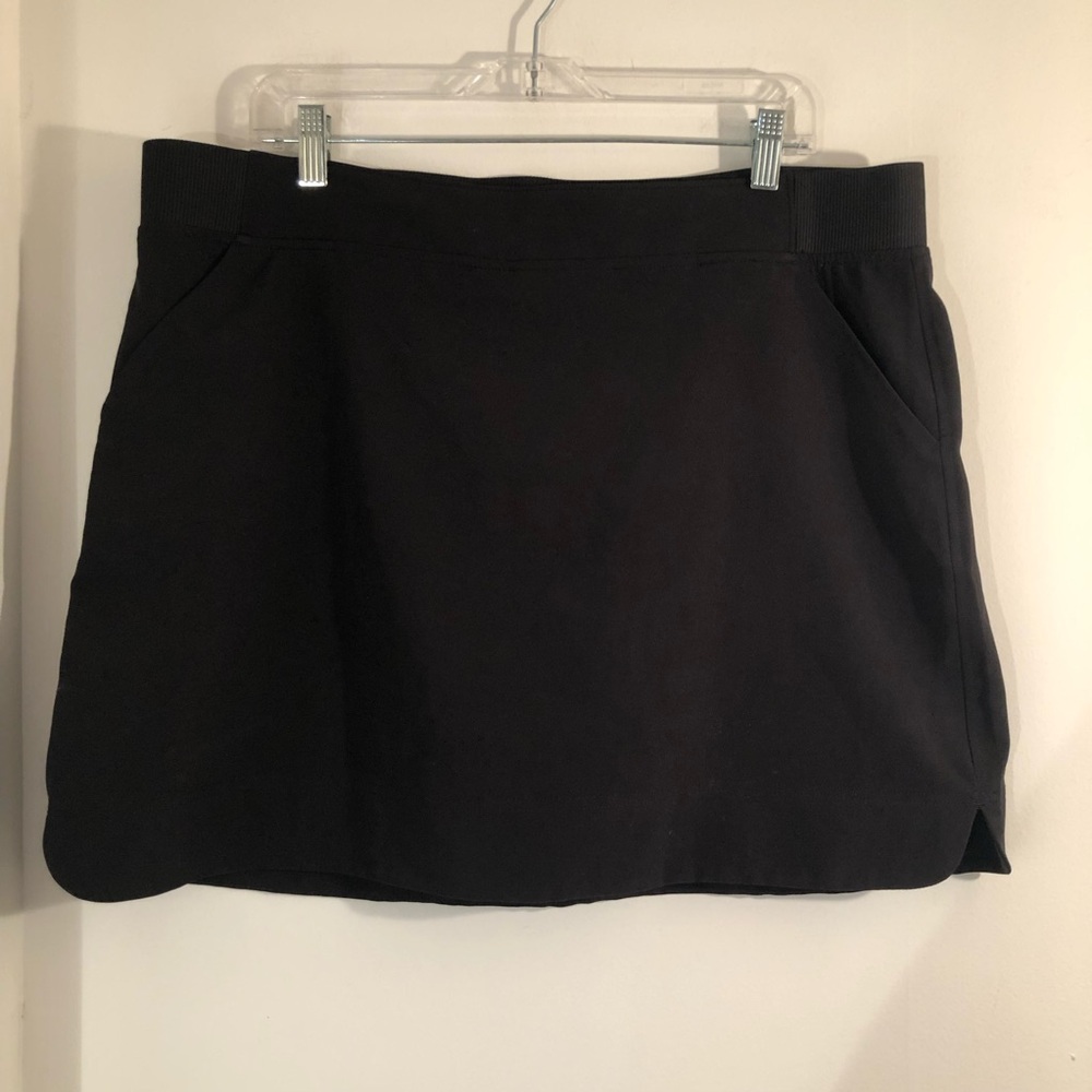 32 Degrees Cool Skort  Womens XL  Black 2 Pockets Elastic Waist